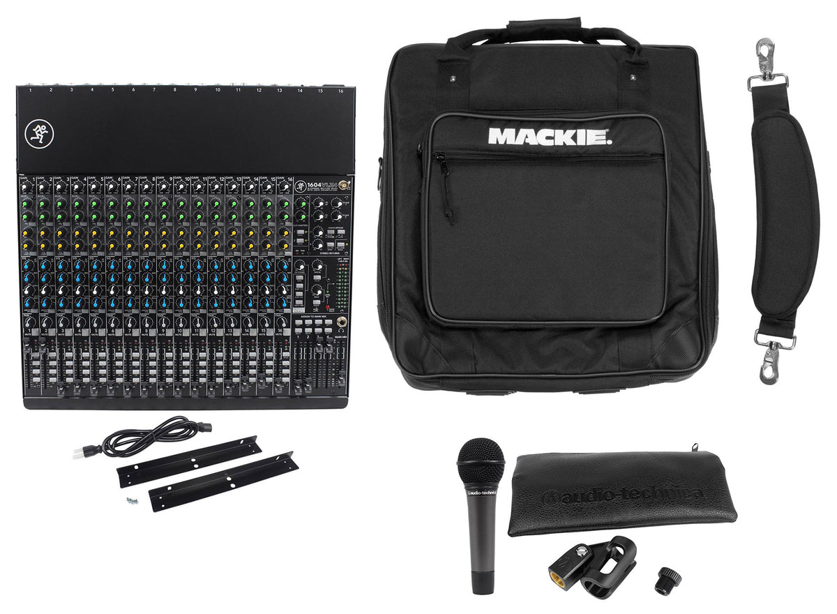 1604VLZ4 Mixer with ATM510 Microphone and Travel Bag