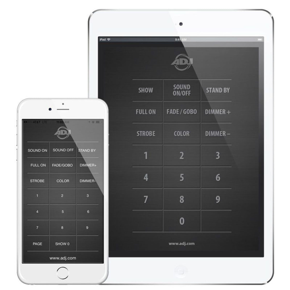 American DJ ADJ AIRSTREAM IR Universal Remote Control App For Lighting Fixtures