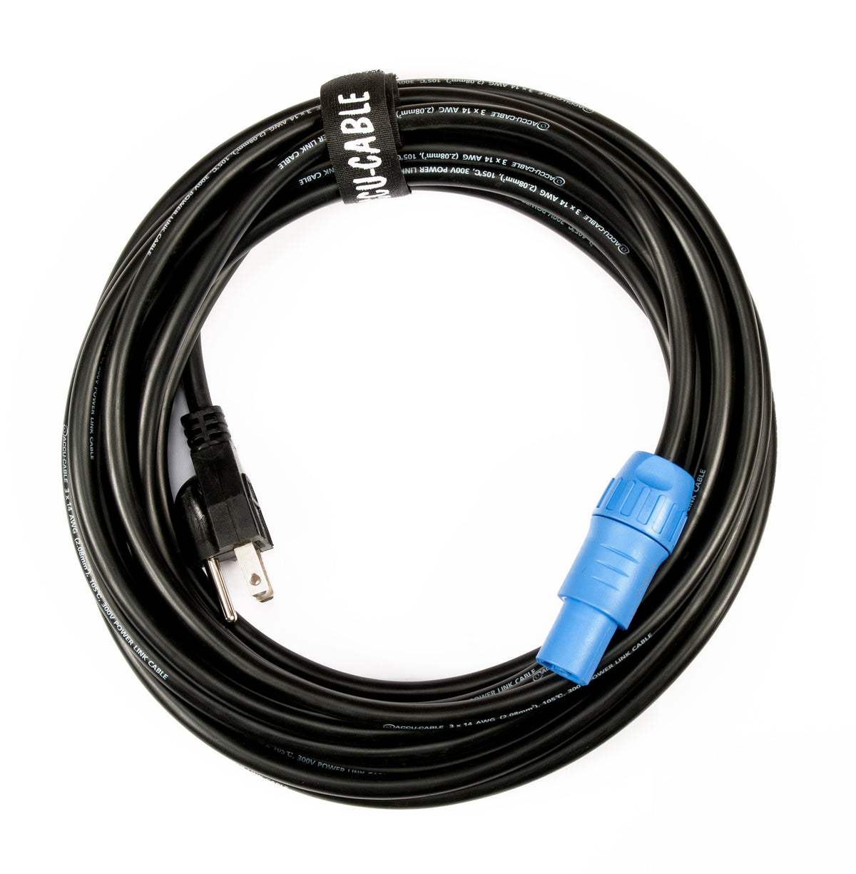 Accu-Cable SMPC25 25 Foot Locking Power Connector To Edison Power Cable ADJ