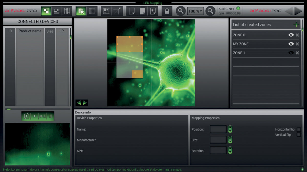 American DJ ADJ LED MASTER Media VJ Software For Kling-Net Lighting Fixtures