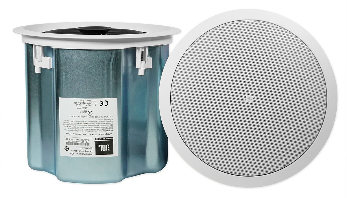 JBL Commercial Amp+Wifi Receiver+(48) Black 5" Ceiling Speakers For Restaurant