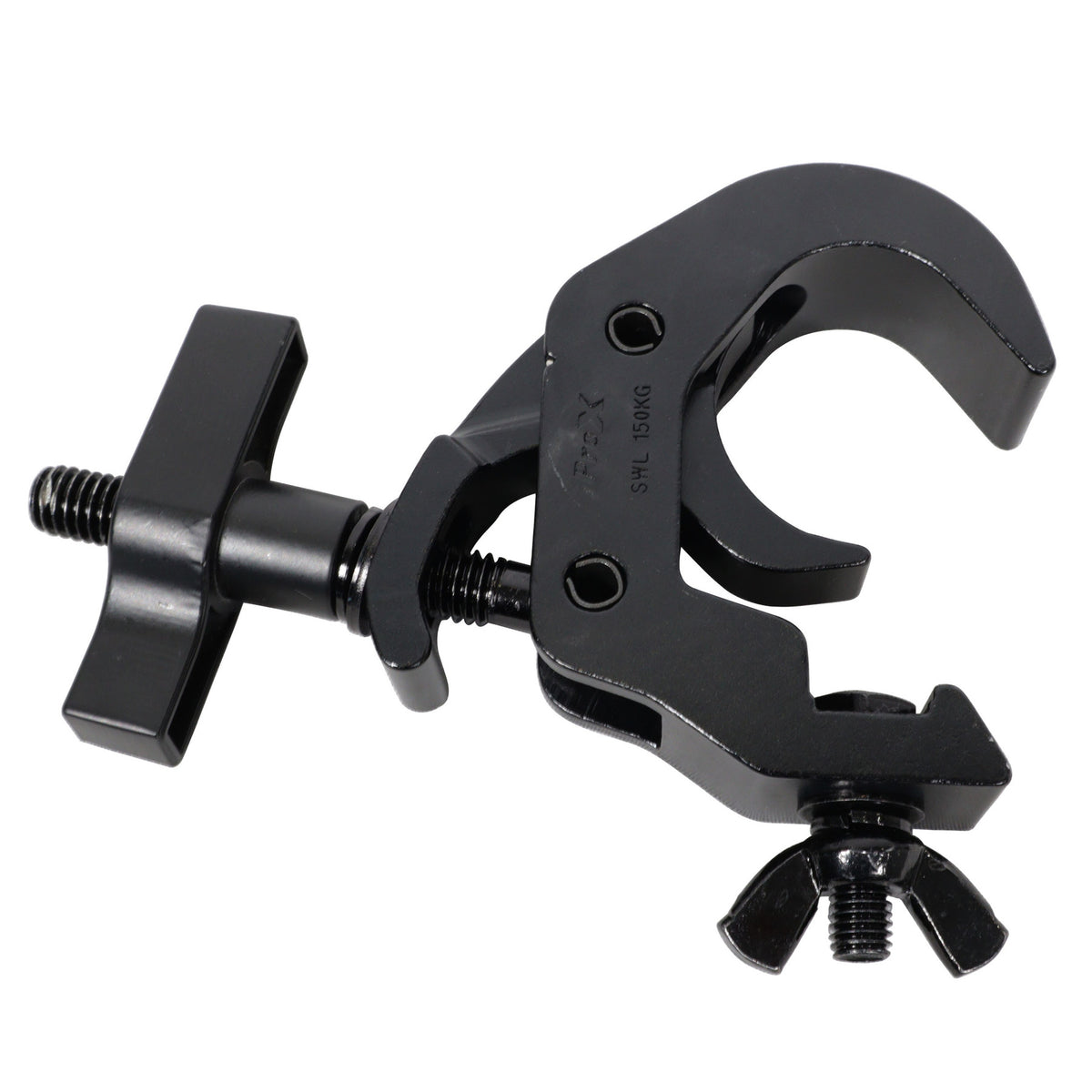 T-C12H-BLKX4 Self-Locking M10 Truss Clamps, 4-Pack