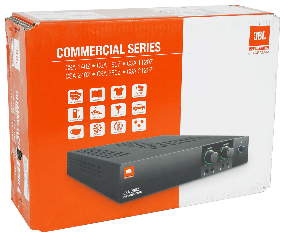 JBL CSA 140Z 40w Commercial 70v Amplifier Amp For Restaurant/Bar/Cafe CSA140Z