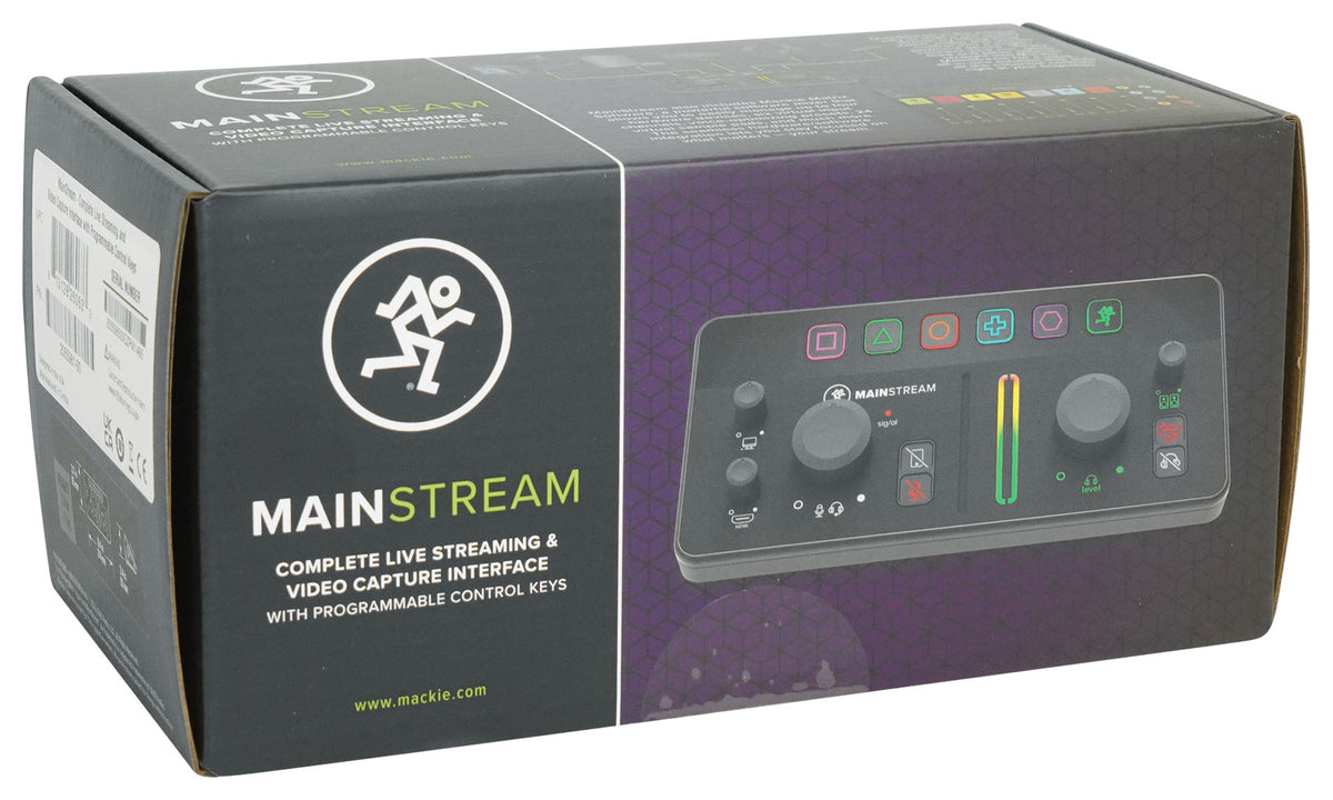 Mackie MainStream Bus Powered Live Streaming Interface w/HDMI/XLR/1/4"/USB-C