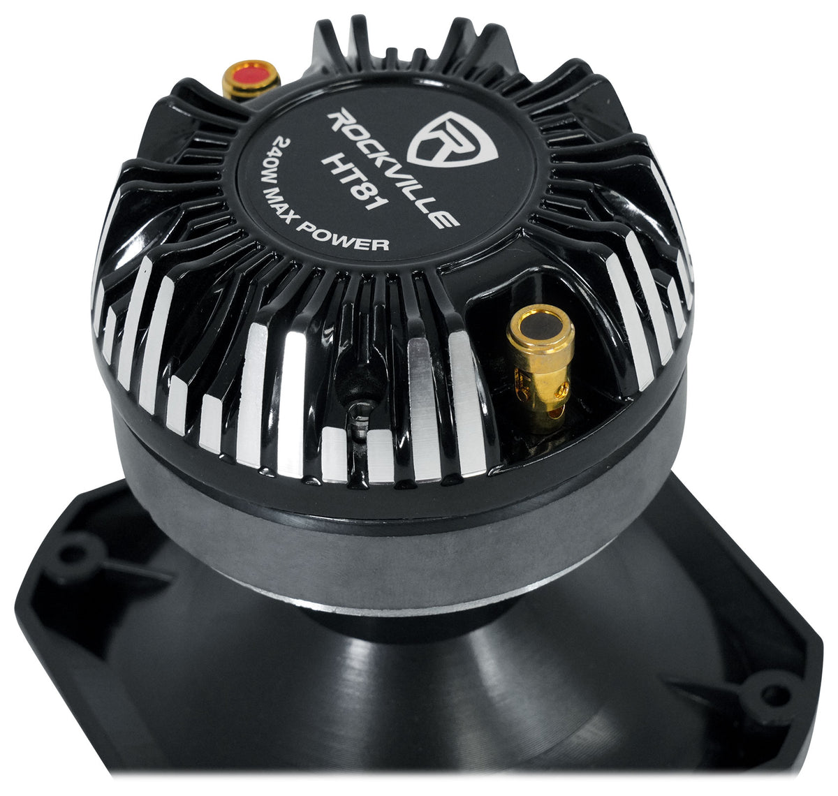 Rockville HT81 1.35" 240 Watt Car/Pro Audio ABS Horn Titanium Tweeter