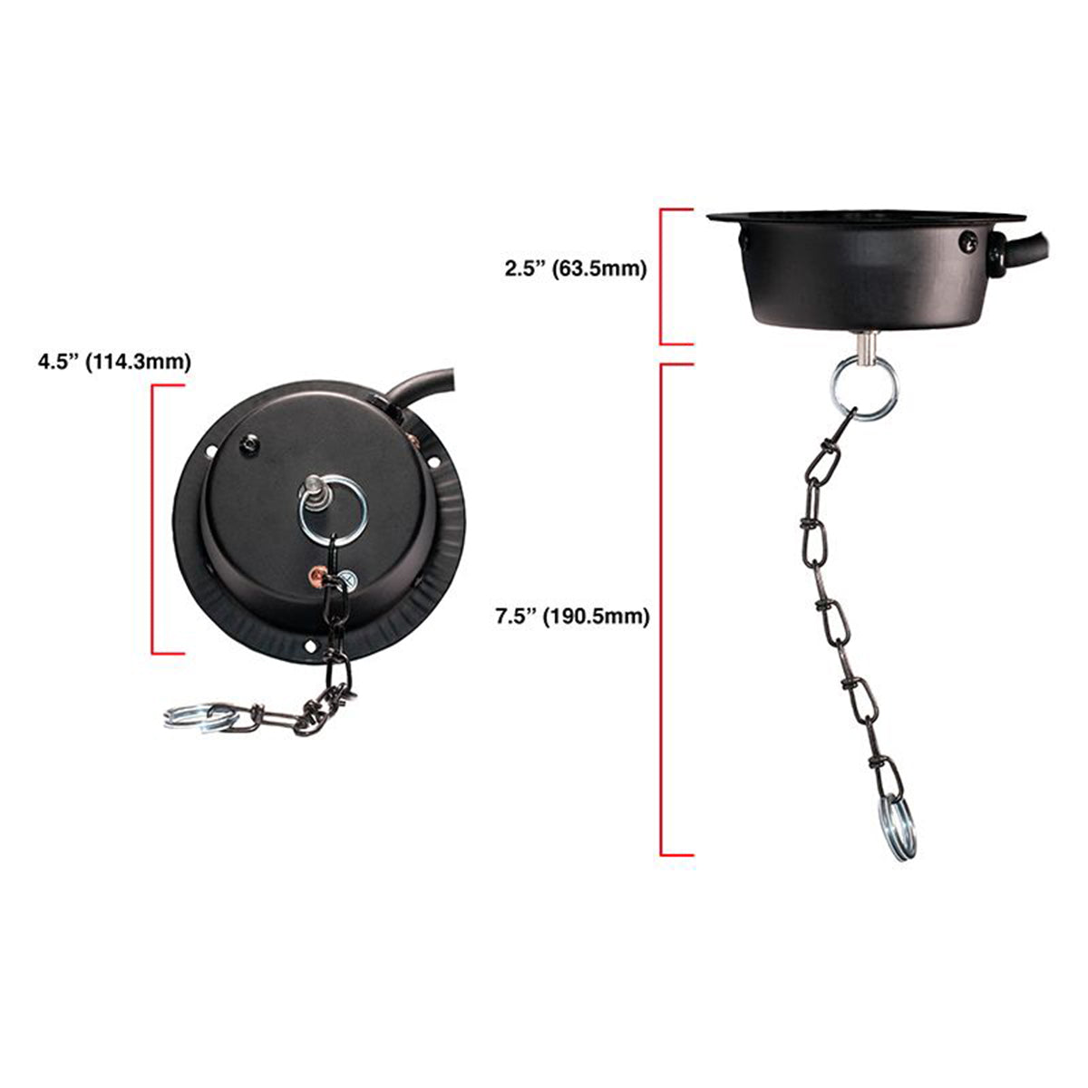 Eliminator American DJ MBM1RP 1-RPM Mirror Ball Motor for Up To 16" Mirror Balls