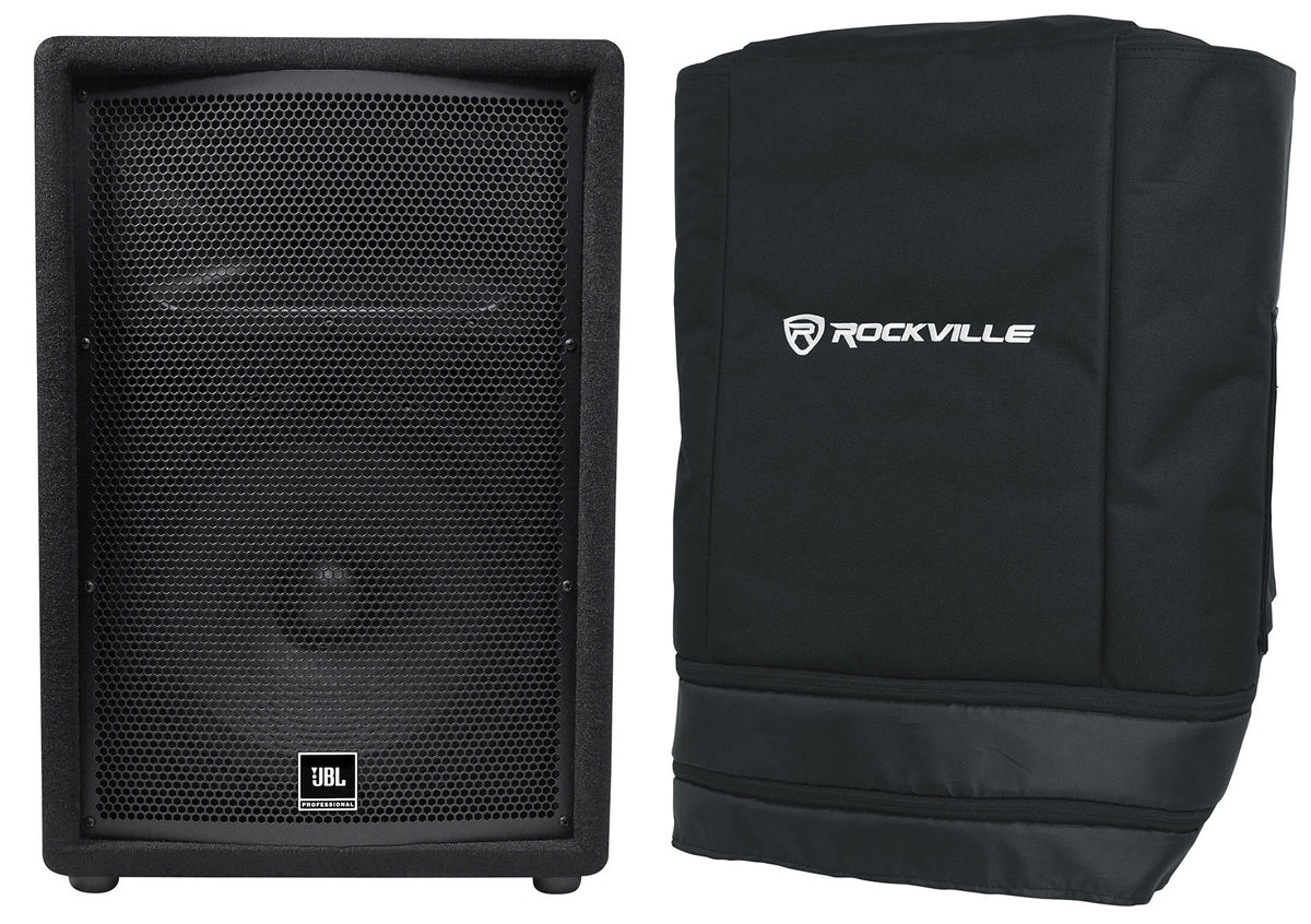 JBL JRX212 1000 Watt 12" 2-Way DJ PA Speaker Floor Wedge Monitor+Slip Cover