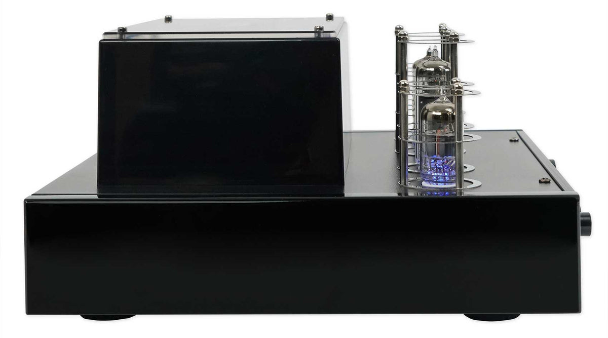 Rockville BluTube LED 70w Bluetooth Tube Amplifier/Home Stereo Receiver in Black