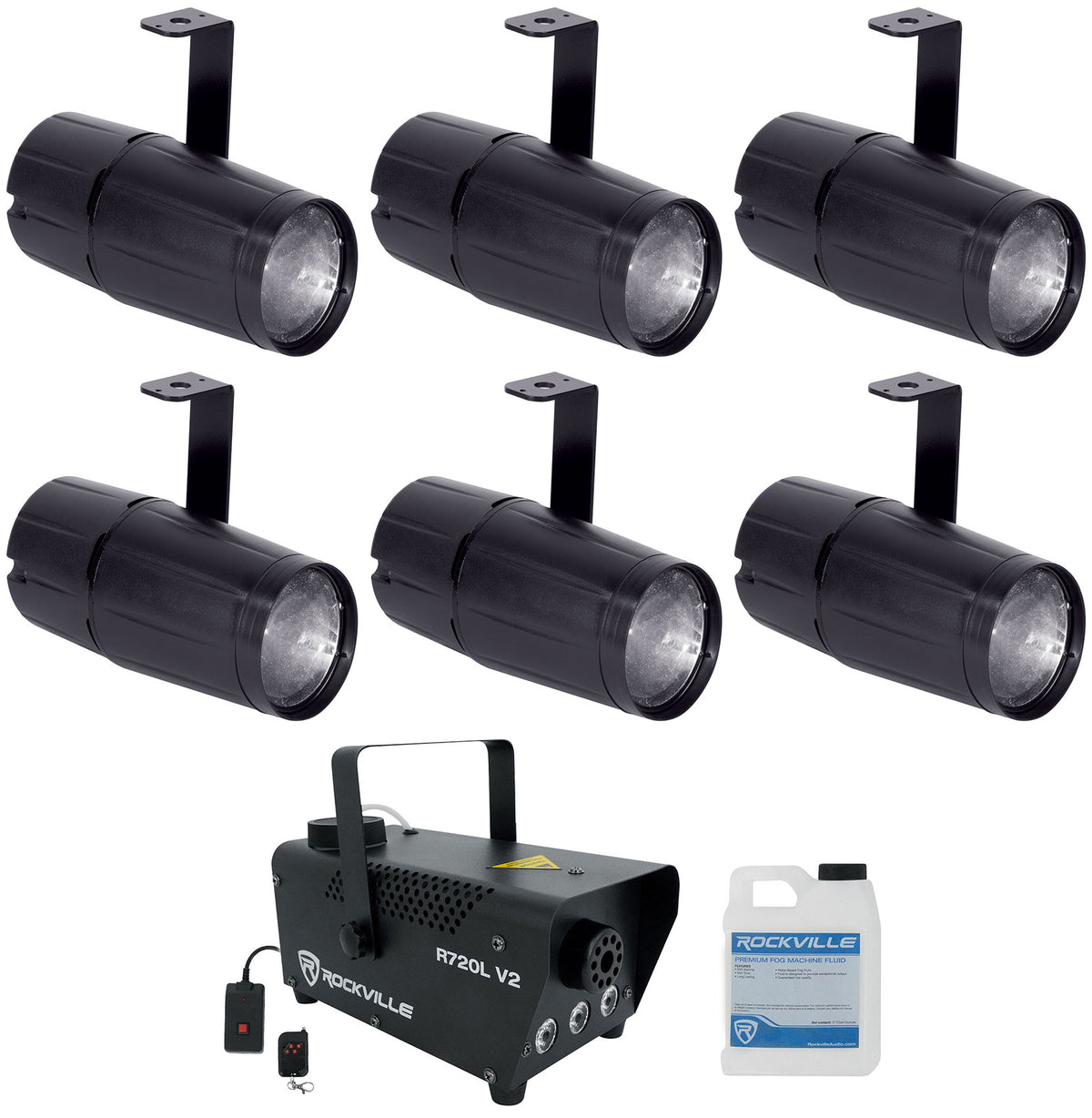 PINSPOT LED II 6-Pack + R720L V2 6-Pack