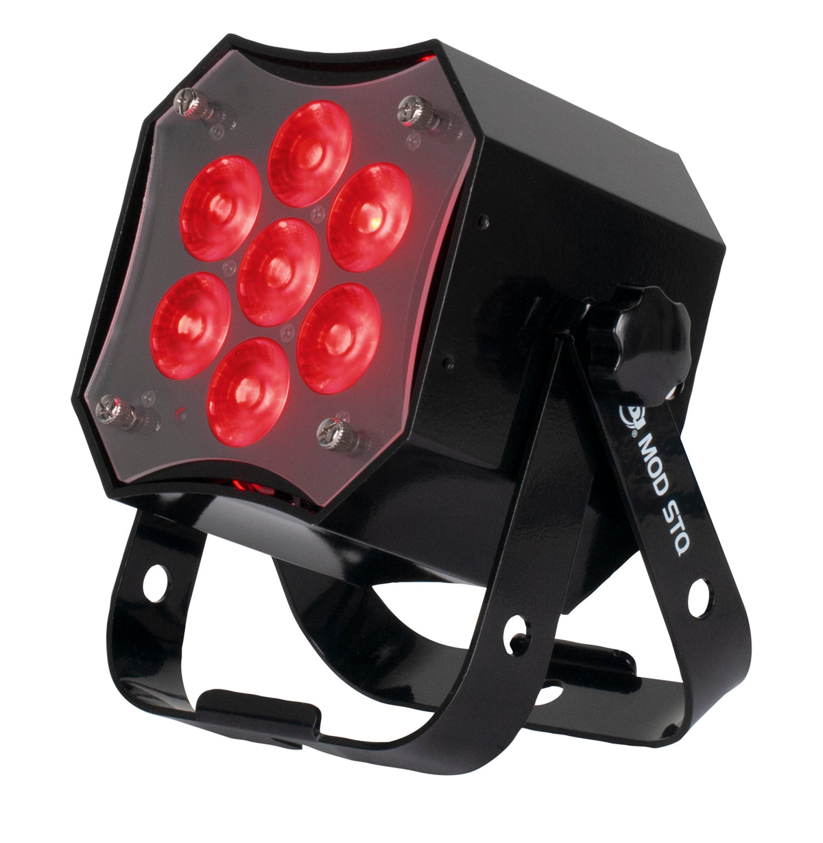 (2) MOD STQ Compact 7 x 8 Watt LED DMX Par Can Wash Lights w/ Remote