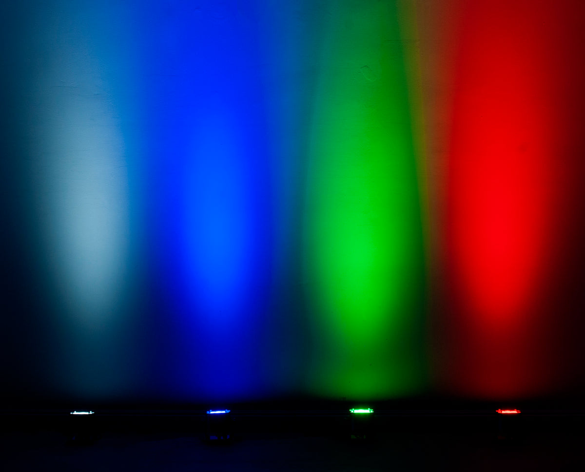 (2) MOD STQ Compact 7 x 8 Watt LED DMX Par Can Wash Lights w/ Remote