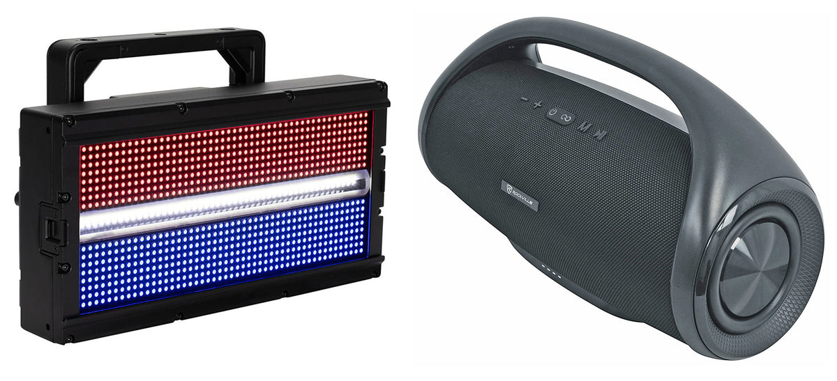 Jolt Panel FXIP RGBW SMD LED DMX Strobe/Wash Light + Home Speaker