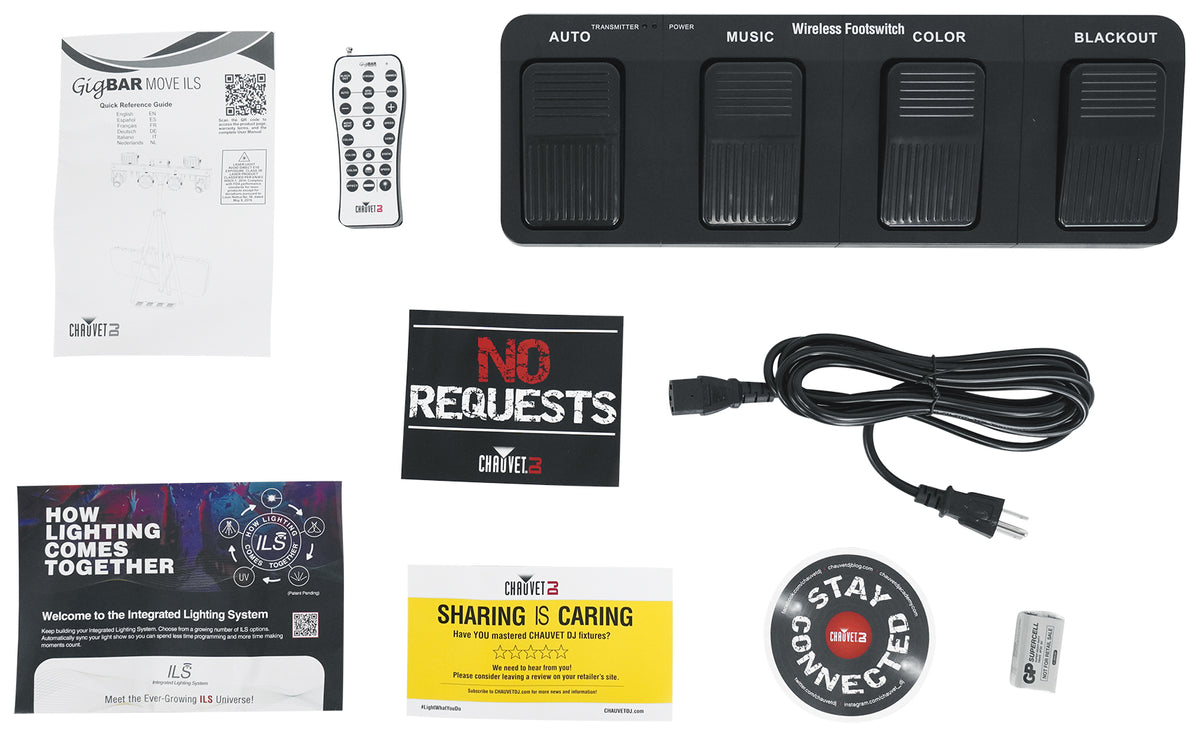 Chauvet DJ GIGBAR MOVE ILS Kit w/Moving Heads/Derbies/Washes/Laser/Strobe Lights