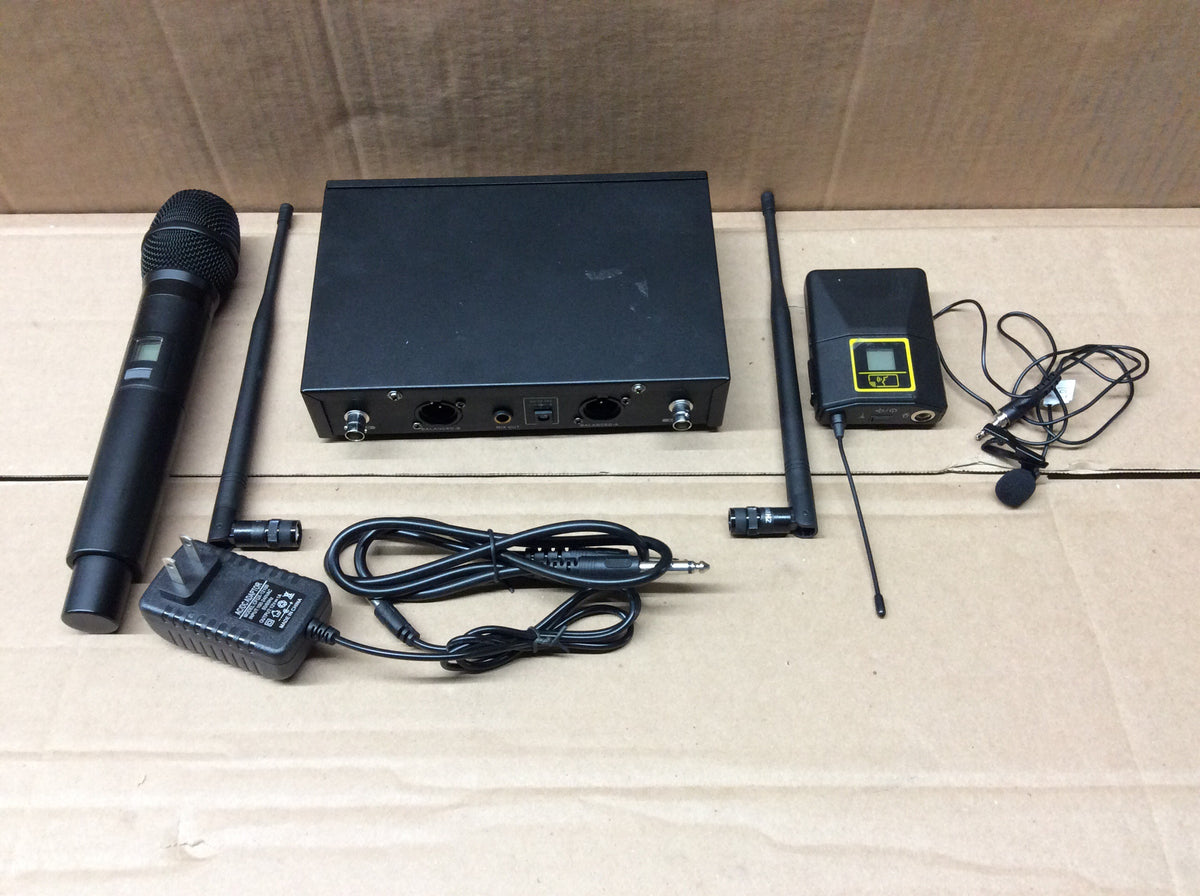 Wireless mic dsp system with echo EQ Anti-howling 200 channels software control