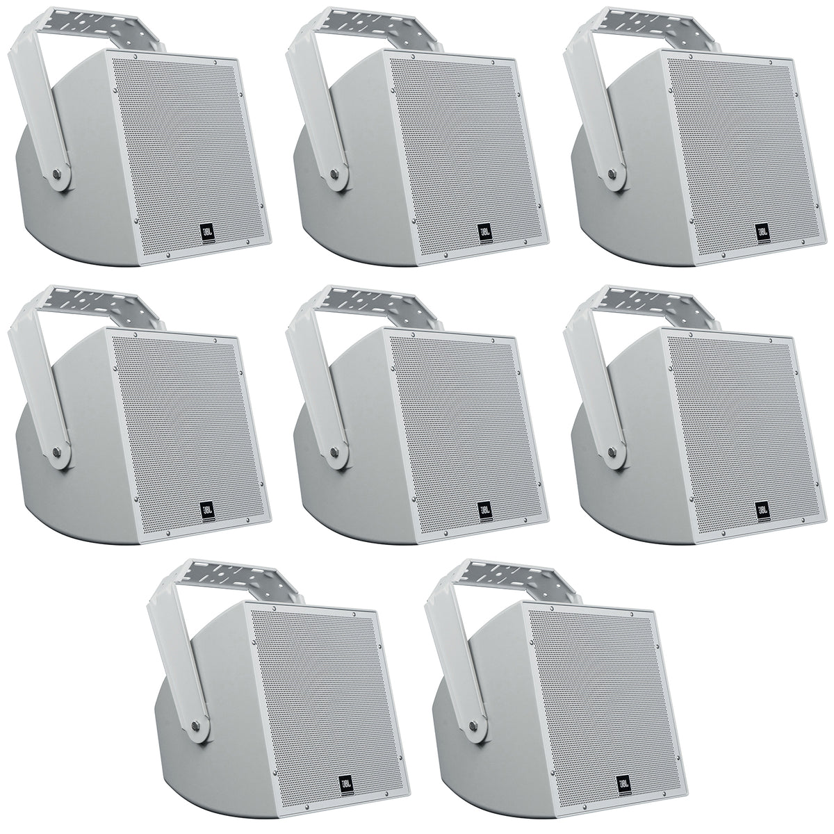 (8) AWC129 12" 200W Indoor/Outdoor 70V Surface Mount Commercial Speakers