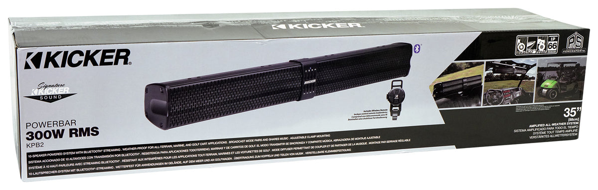 47KPB2 34" Bluetooth Powered ATV/UTV/RZR Soundbar Speaker System