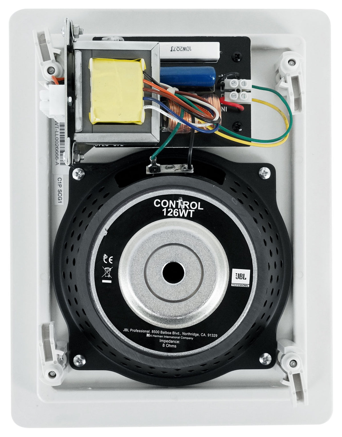 Pair Control 126 WT 6.5" 30W Commercial 70V In-Wall Speakers For Restaurant/Bar