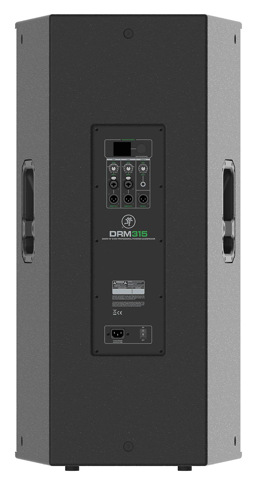 DRM315 2300 Watt 15" 3-way Professional Powered Active DJ PA Speaker