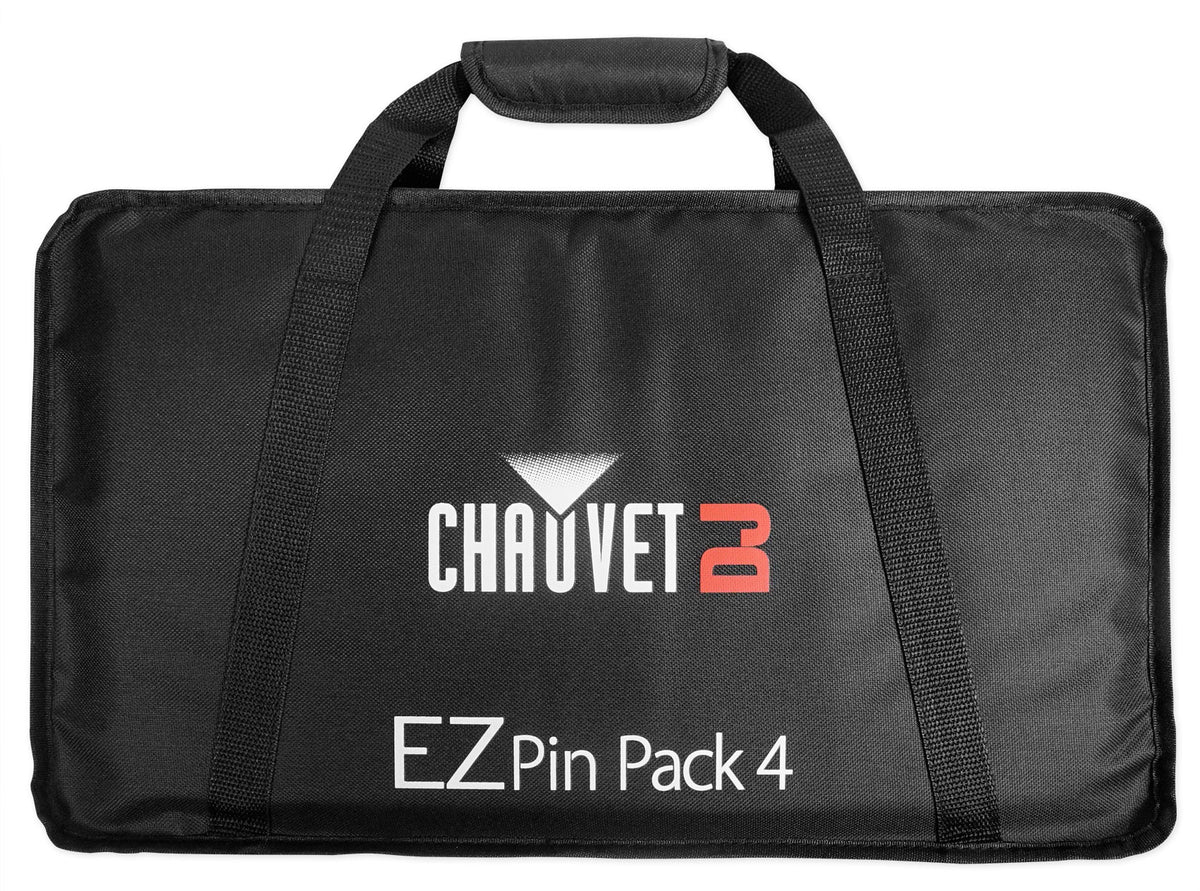 Ezpin Pack 4 EZpin Pin Spot Light Fixtures + IRC-6 Remote + Carry Case