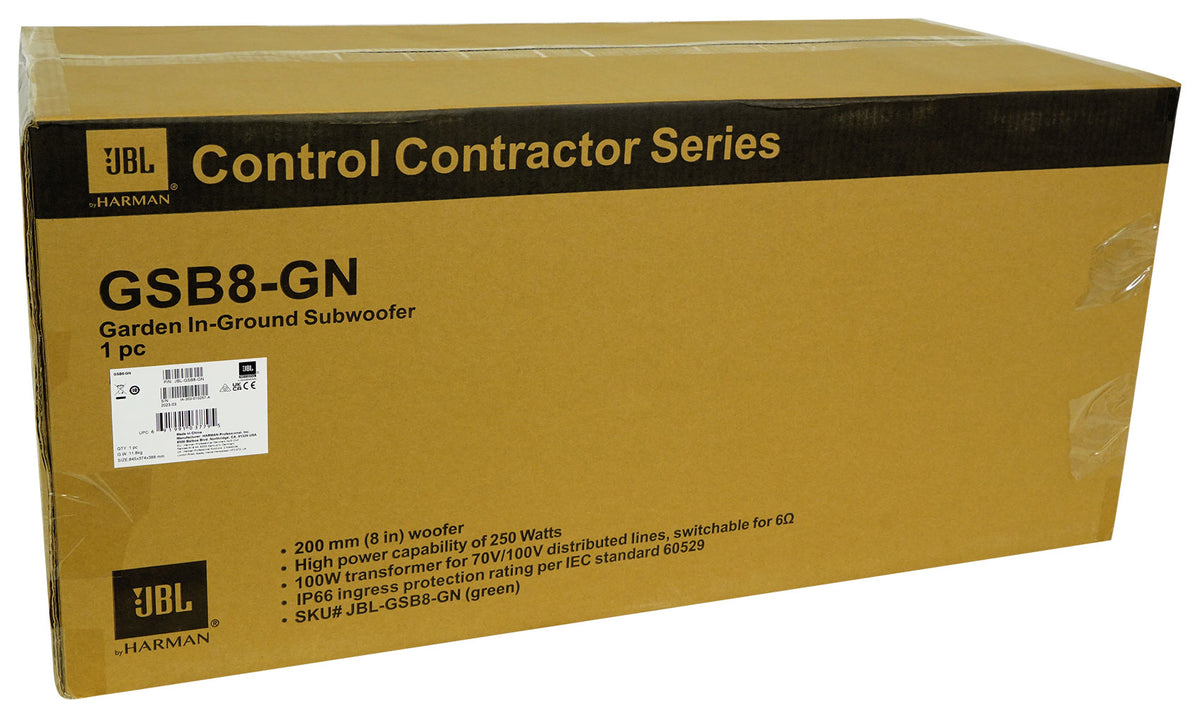 GSB8-GN 8" Landscape In-Ground Garden 70V Commercial Subwoofer
