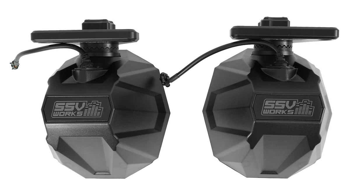 6.5" Swivel Roll Bar Speaker Pods for 2017+ Jeep Wrangler JL 4 Door