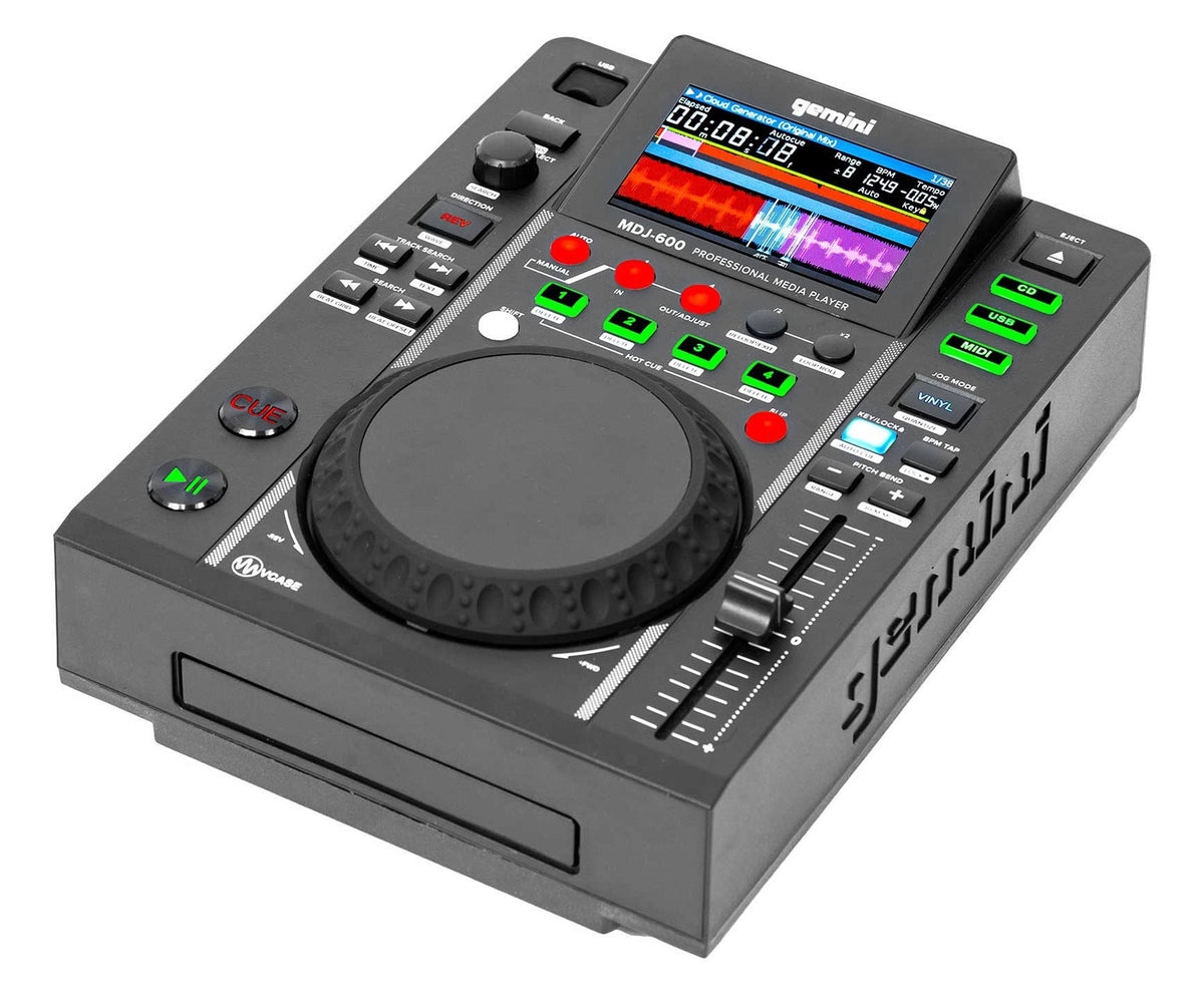 MDJ-600 Tabletop USB/CD Media Player DJ MIDI Controller