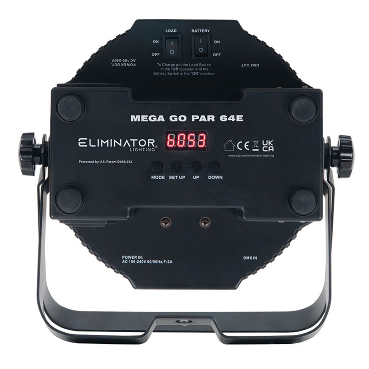 MEGA GO PAR 64E RGB+UV DMX Par/Can/Stage/Wash Light