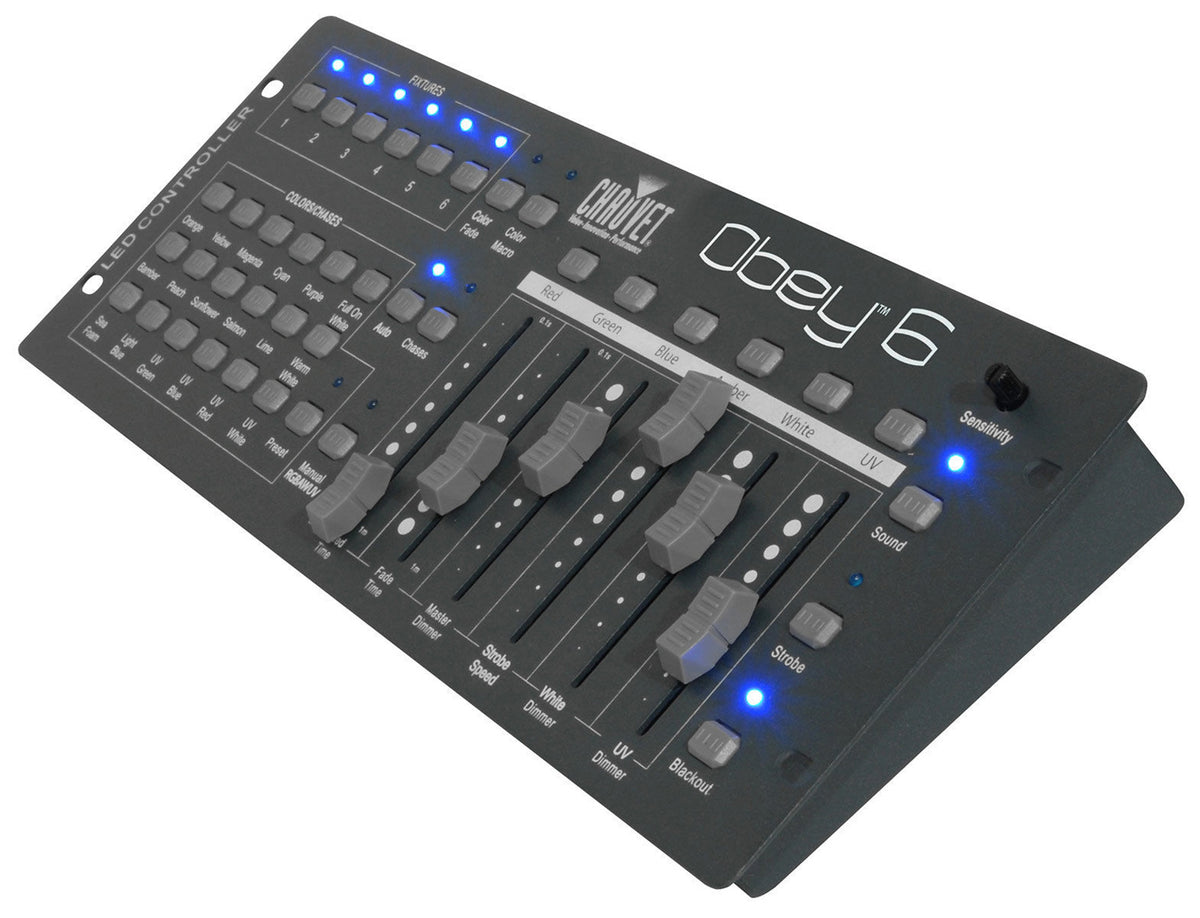 Obey 6 Compact Universal 6-Channel DMX DJ MIDI FX Controller