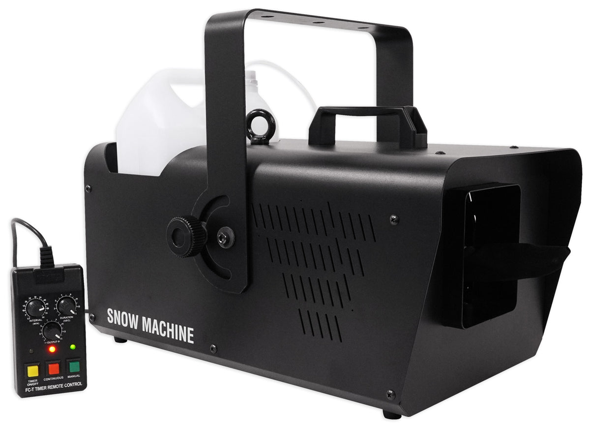SM 250 Portable DMX Snow Machine with Wired Timer Remote