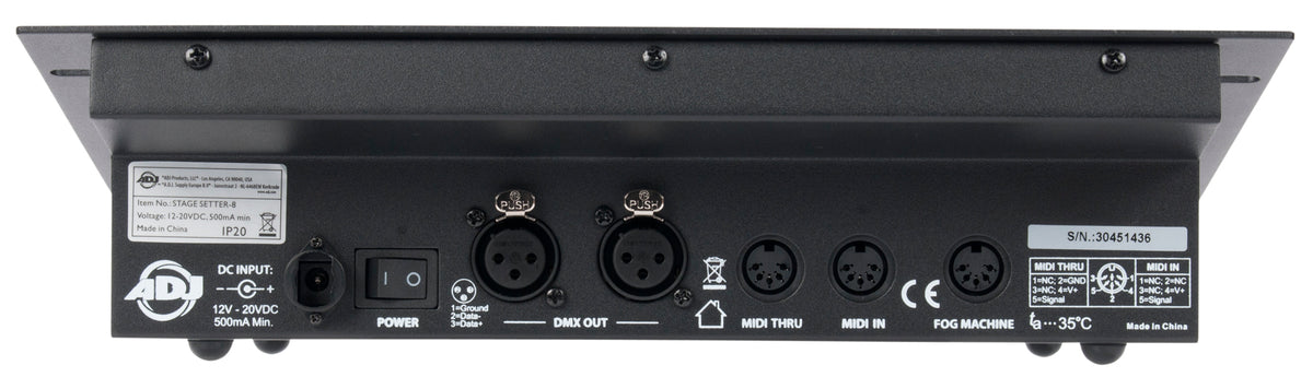 STAGE SETTER 8 16-Channel DMX Controller For Par Cans+Fog Machine