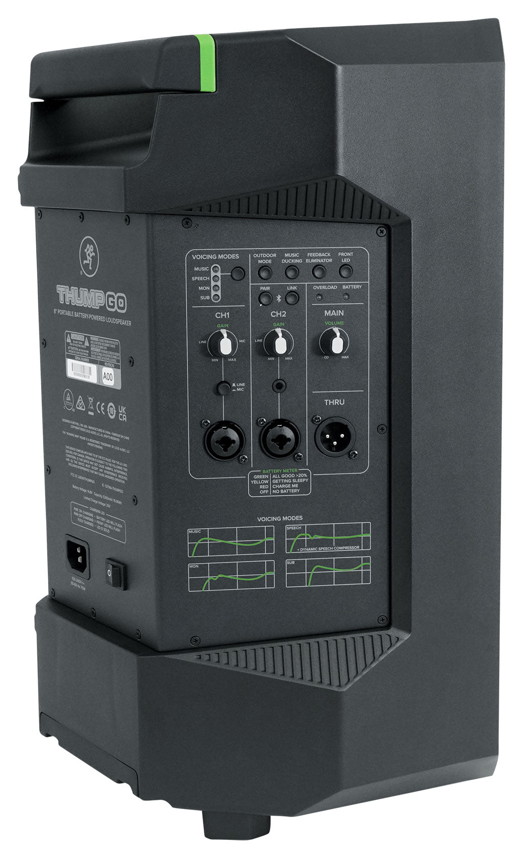 Thump GO 8" Portable Battery-Powered Bluetooth PA Speaker