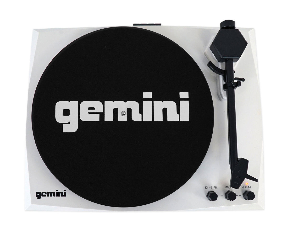 TT-900 Vinyl Record Player Turntable with Bluetooth and Dual Speakers (Black/White)