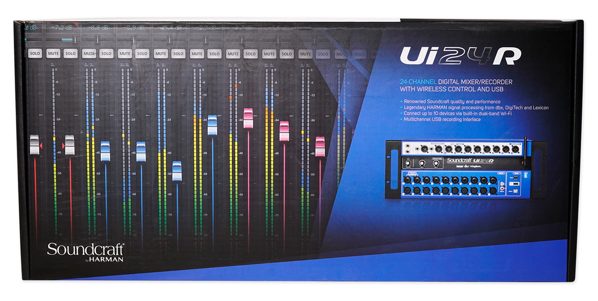 Ui24R 24-Input Digital Mixer with Wifi, App Control & Recording