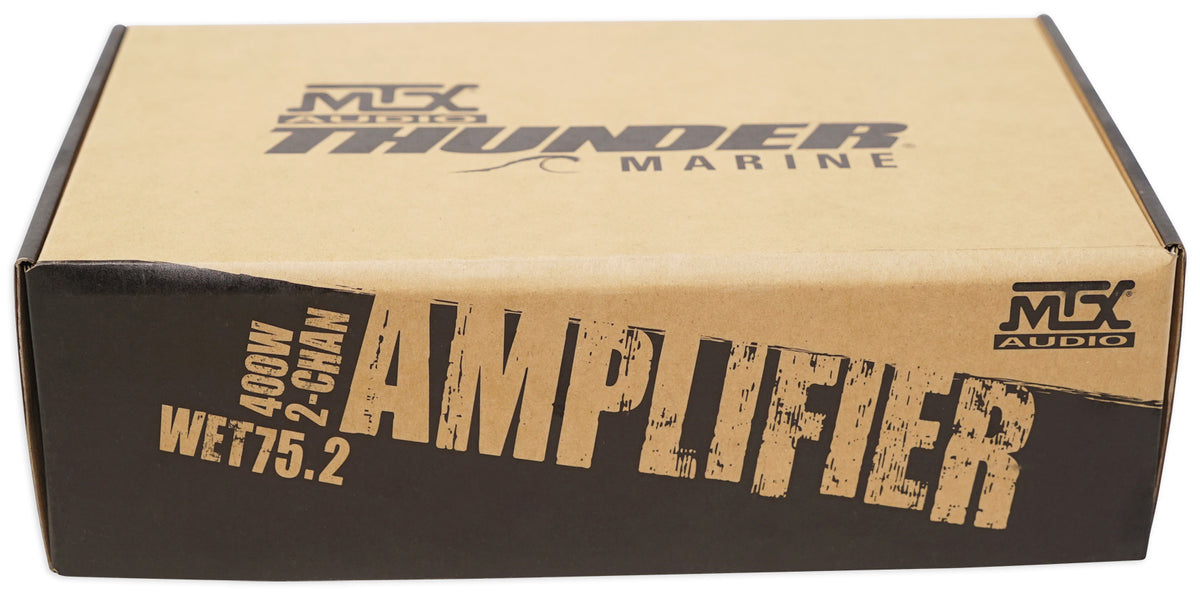 WET75.2 400 Watt 2-Channel Marine Amplifier