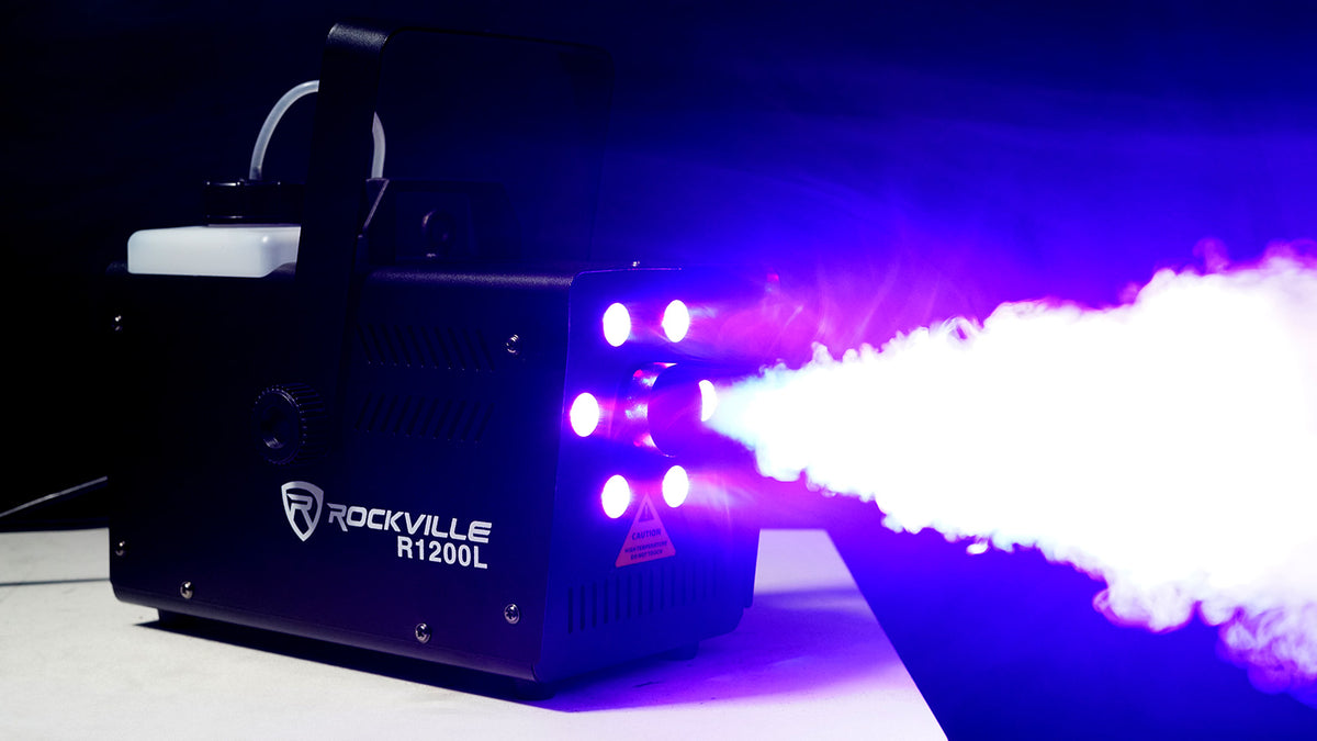 (12) SLIMPAR T12 BT ILS Wireless Par Wash Up-Lights w/Bluetooth + Fog Machine