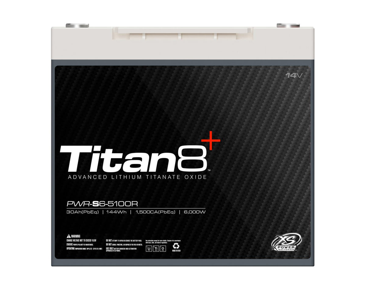 XS Power PWR-S6-5100R 14V 6000W Titan8 Lithium Battery, Max 2000Amps