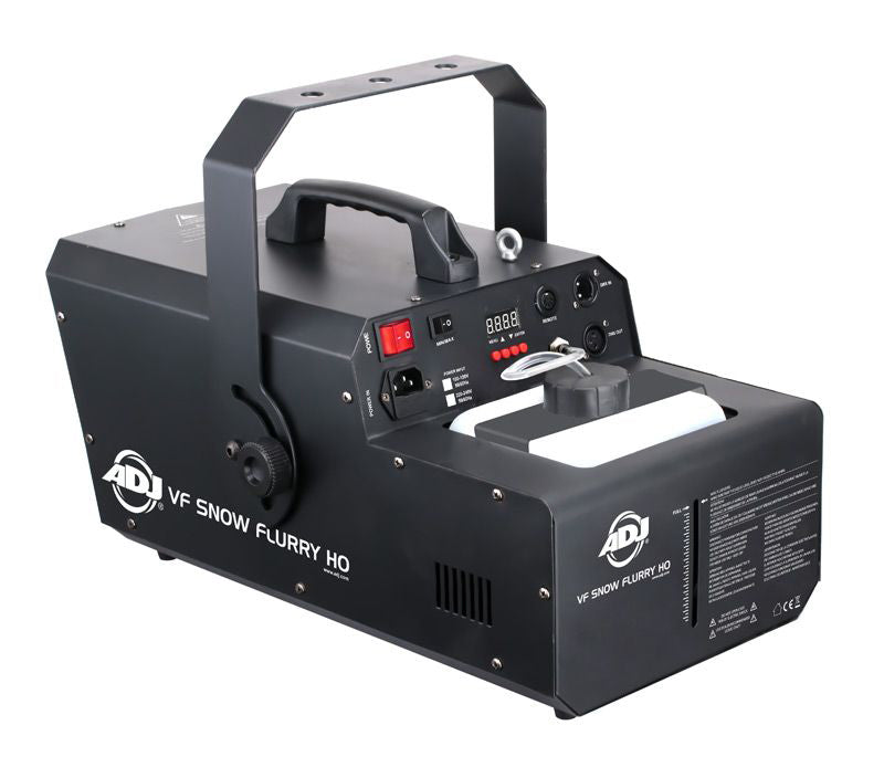 VF SNOW FLURRY HO EP 1250W DMX Snow Machine w/Remote + 1 Gallon Snow Fluid