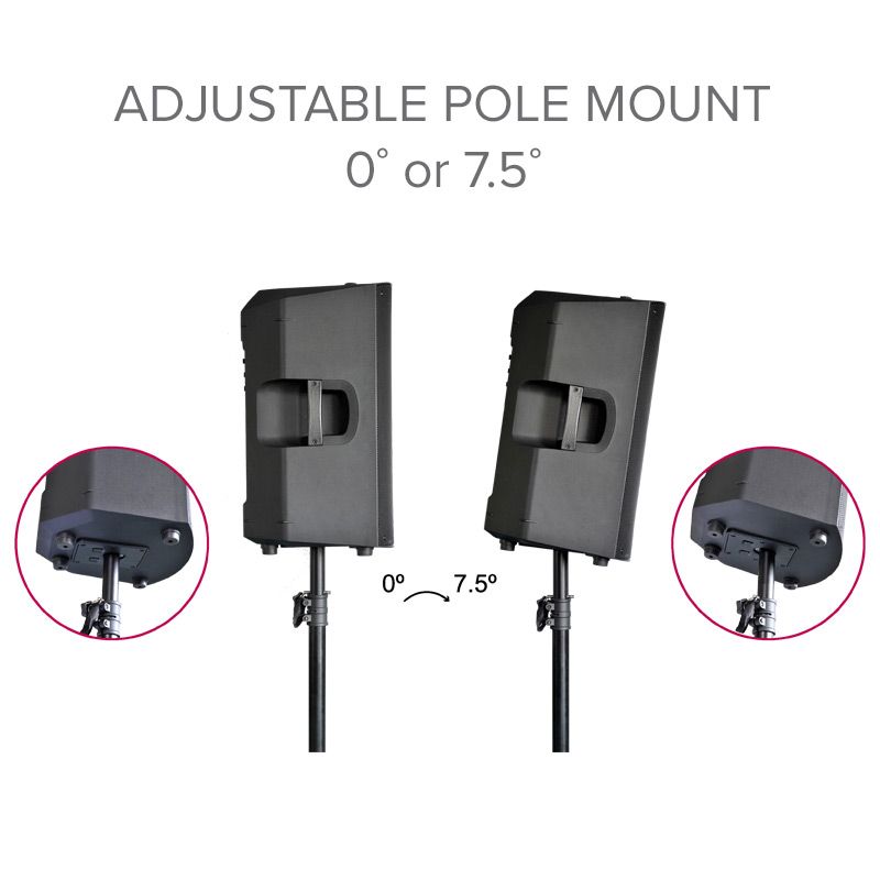 2 Avante Audio A15X 1200W 15" 2-Way Powered DJ PA Speakers+Stands+Microphone