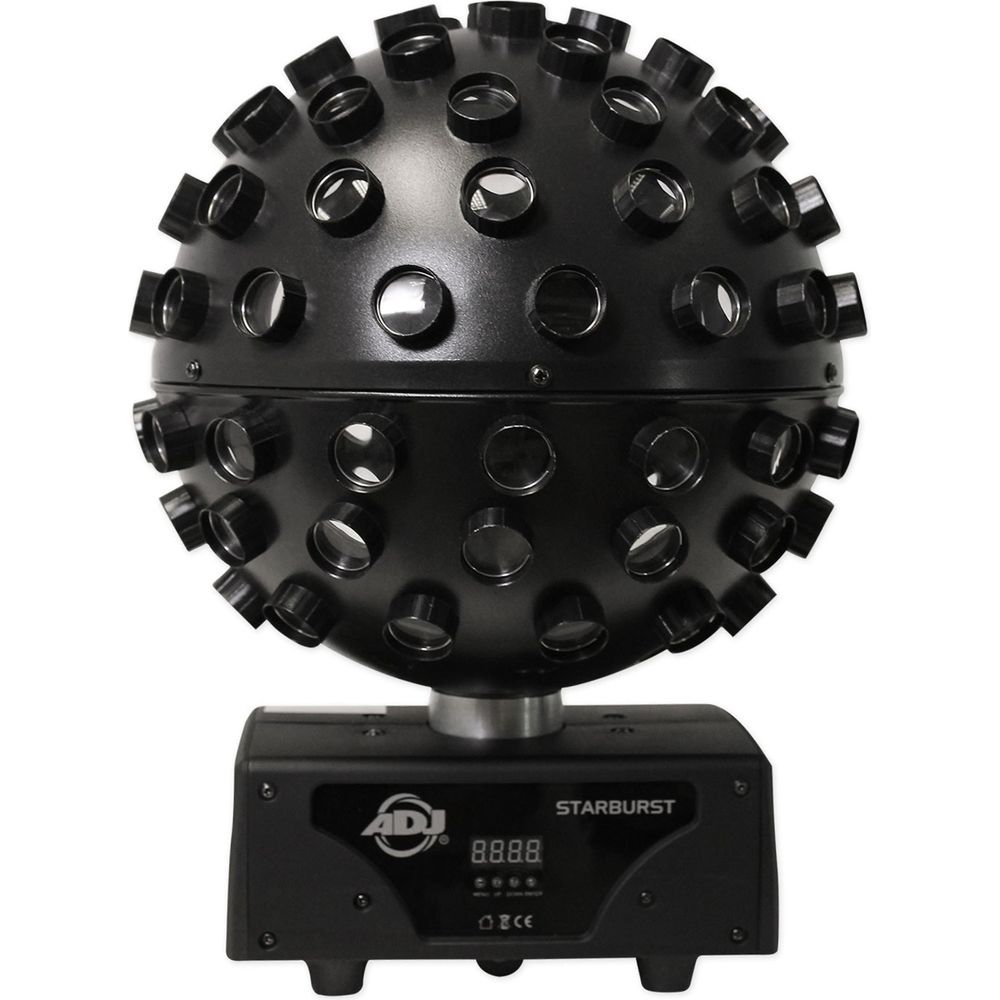(2) Starburst LED Sphere Beam Effect Lights + ROCKFORCE 384 DMX Controller + Cables