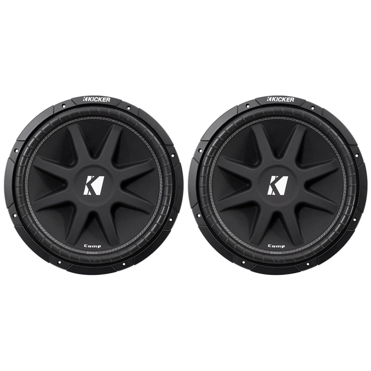 Comp 15" 1000 Watt SVC 4-Ohm Car Audio Subwoofers, Pair