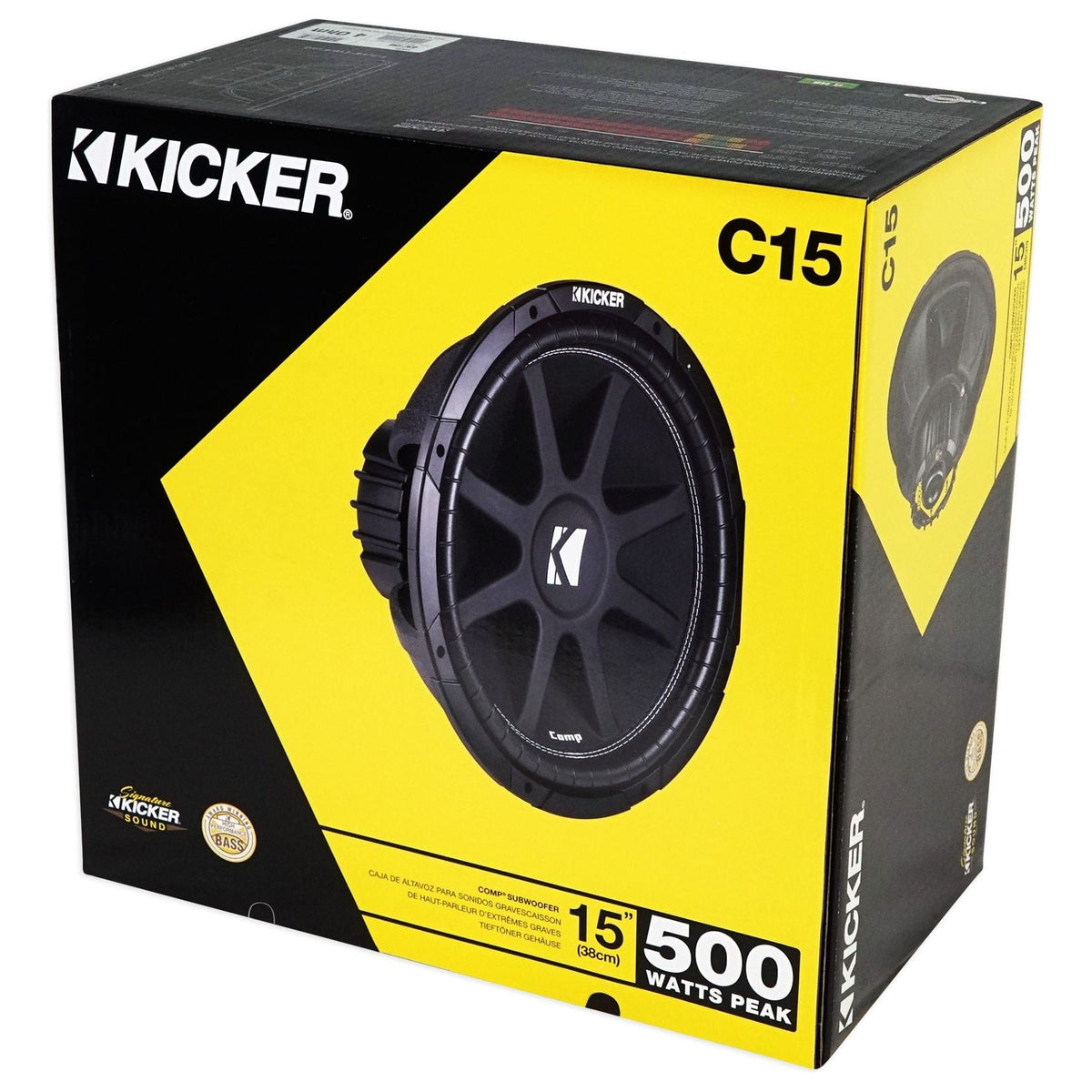 Comp 15" 1000 Watt SVC 4-Ohm Car Audio Subwoofers, Pair