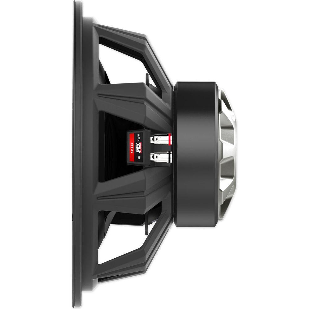 (2) MTX 5512-22 12" 1600w Car Subwoofers+Sealed Sub Box+Mono Amplifier+Amp Kit