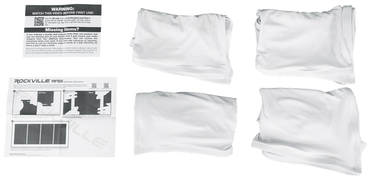 (2) EVS3 Vision Series LED Video Panels+White DJ Facade