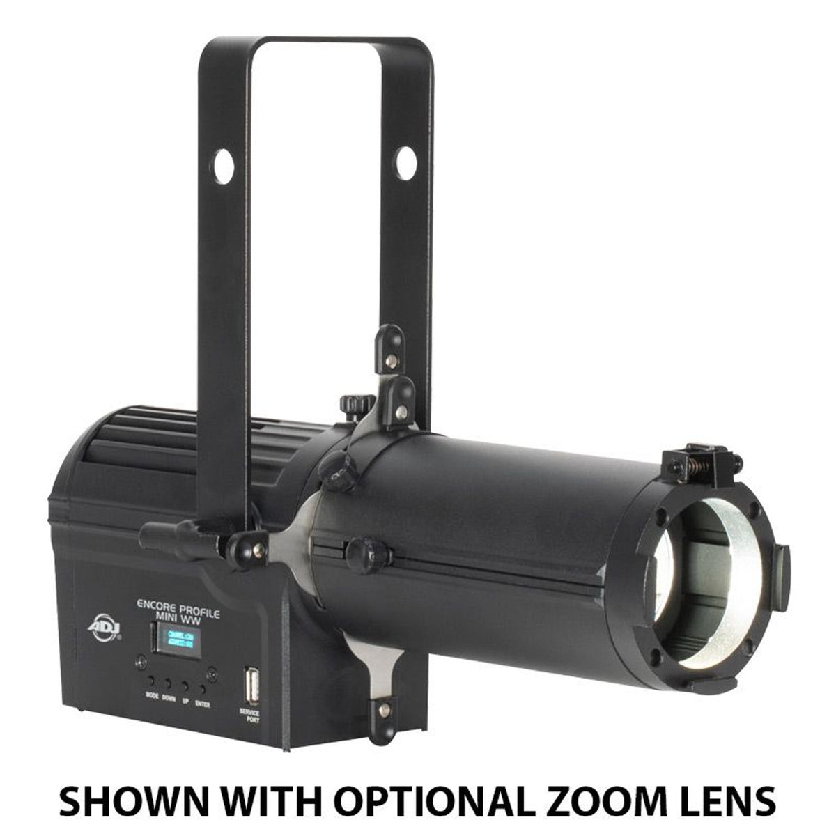 (2) American DJ Encore Profile Mini WW Warm White LED DMX Ellipsoidal Spot Lights