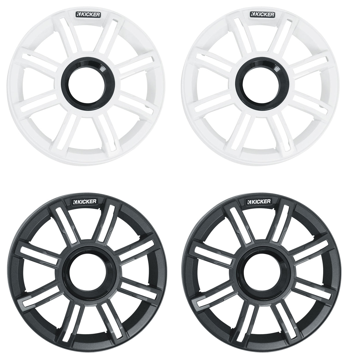 Pair KICKER 51MSC65 MSC65 6.5" 200 Watt Premium Marine Speakers 4-Ohm