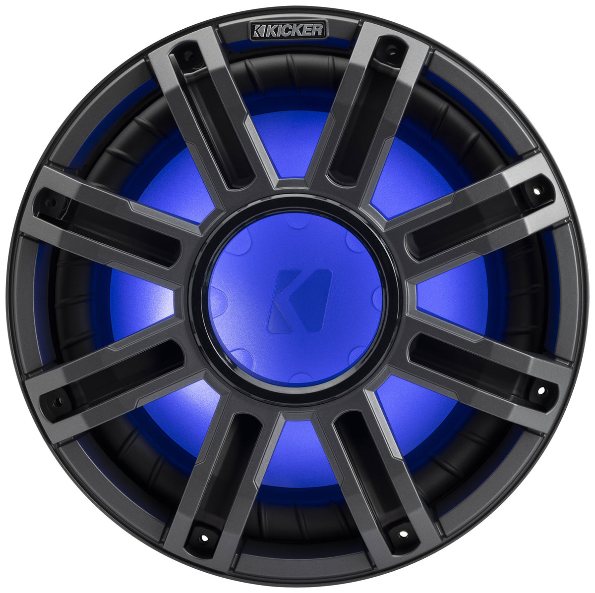 KICKER 51MWF124 12" 450 Watt RMS Marine Boat Free Air Subwoofer 4-Ohm Sub