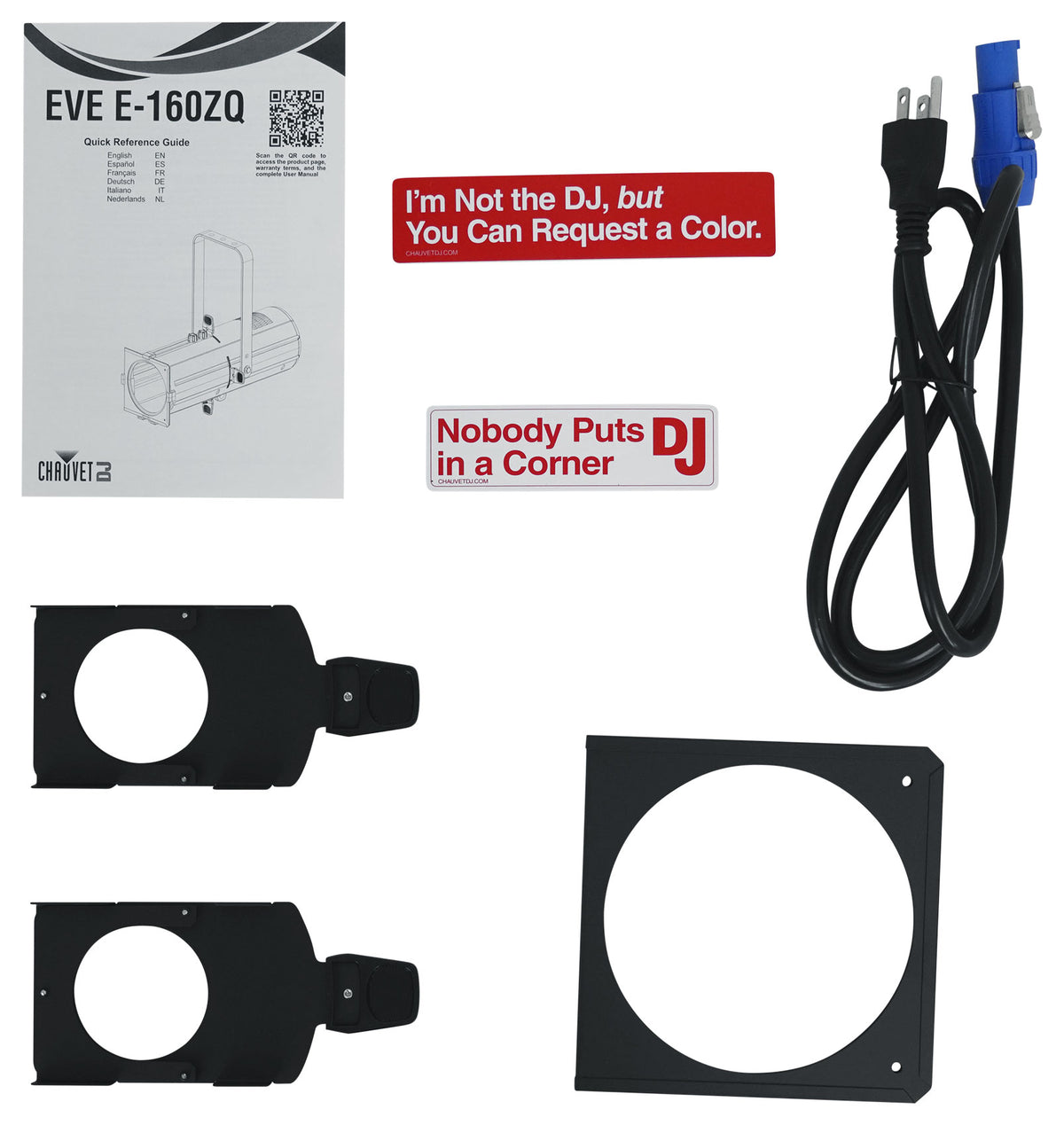 Chauvet DJ EVE E-160ZQ 160W RGBW Ellipsoidal D-Fi LED DMX Gobo Spot Light