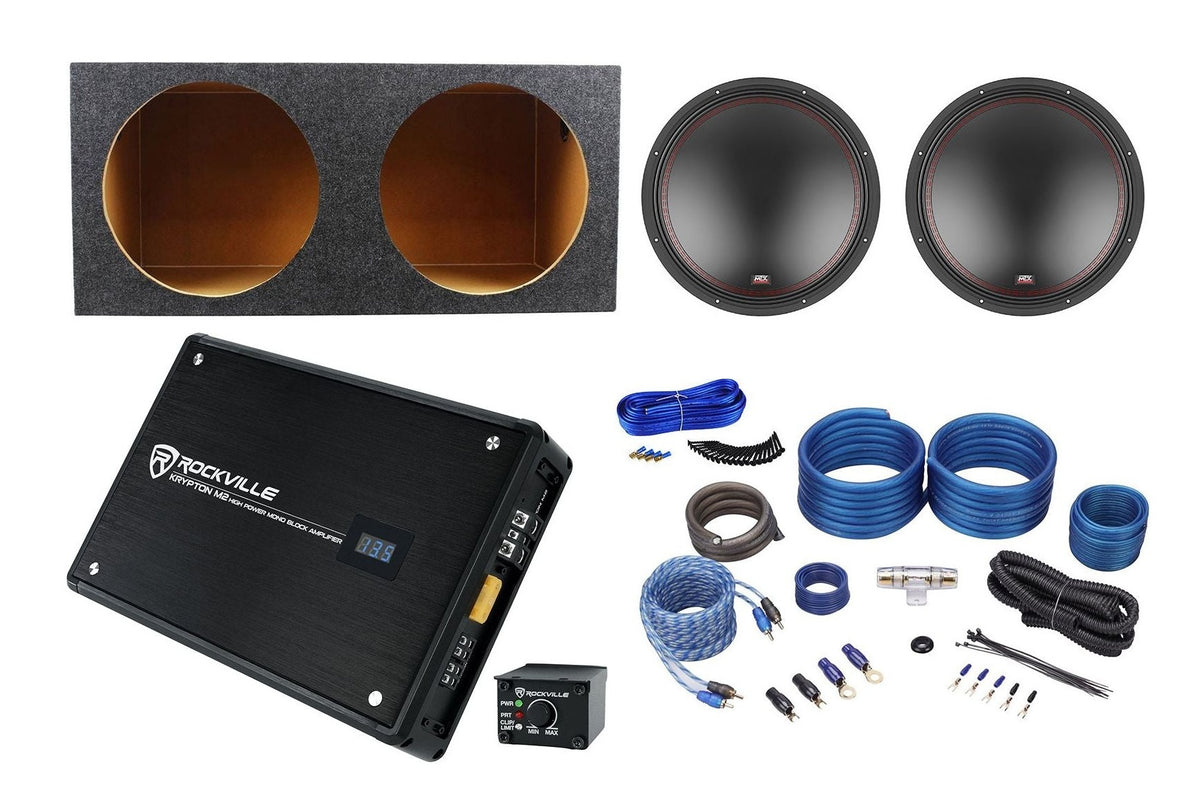 5515-44 Dual 15-Inch Subwoofer System with KRYPTON-M2 Amp and RD15 Enclosure