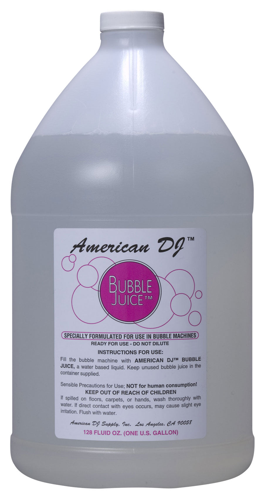 American DJ ADJ BUB/G 1 Gallon Bubble Juice Bottle For Bubble Machines