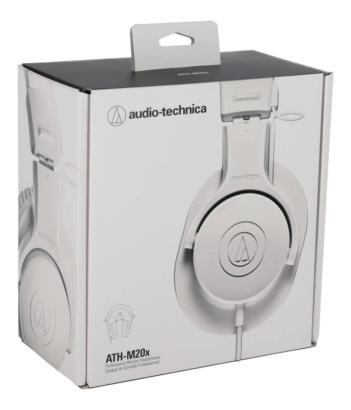 Audio-Technica ATH-M20XWH Professional Closed-Back Dynamic Monitor Headphones